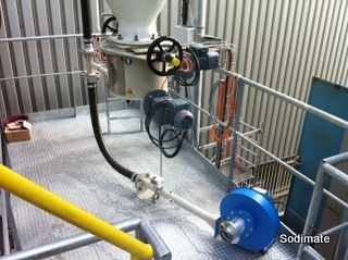 Départ du transfert pneumatique de Minsorb