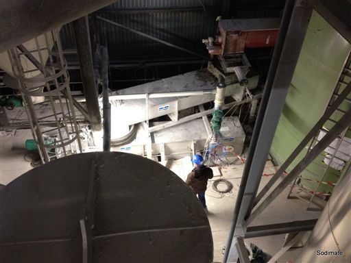 Vue d'ensemble de l'installation de chaulage