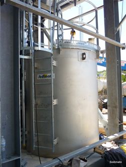 Cuve de mise en solution de carbonate de sodium