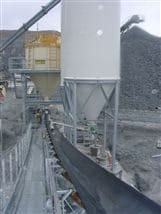 Example of a liming installation for quary waste clay