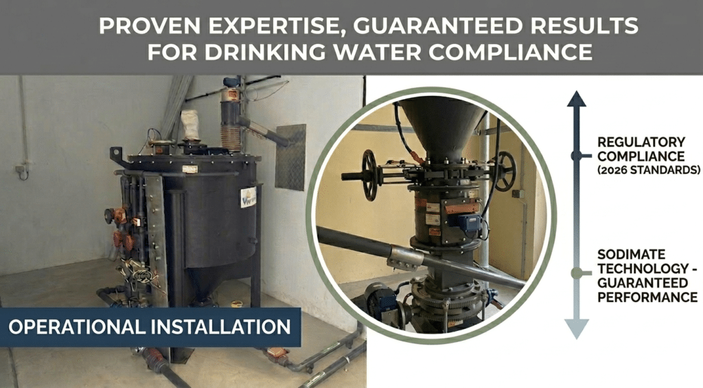 Sodimate operational facility in Switzerland for PFAS treatment.