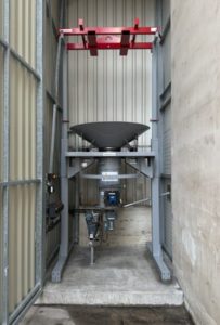 Big bag emptying station